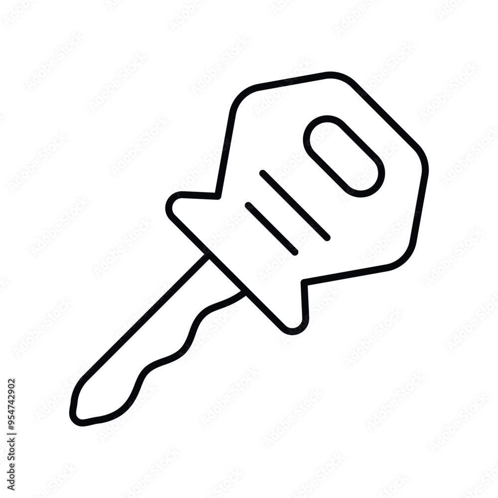 key line icon with white background vector stock illustration key line icon with white background vector stock illustration