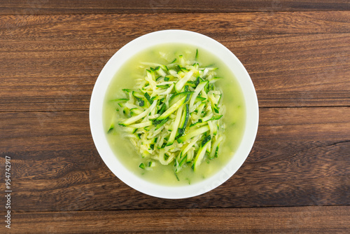 A dish of home-cooked fried pumpkin shreds