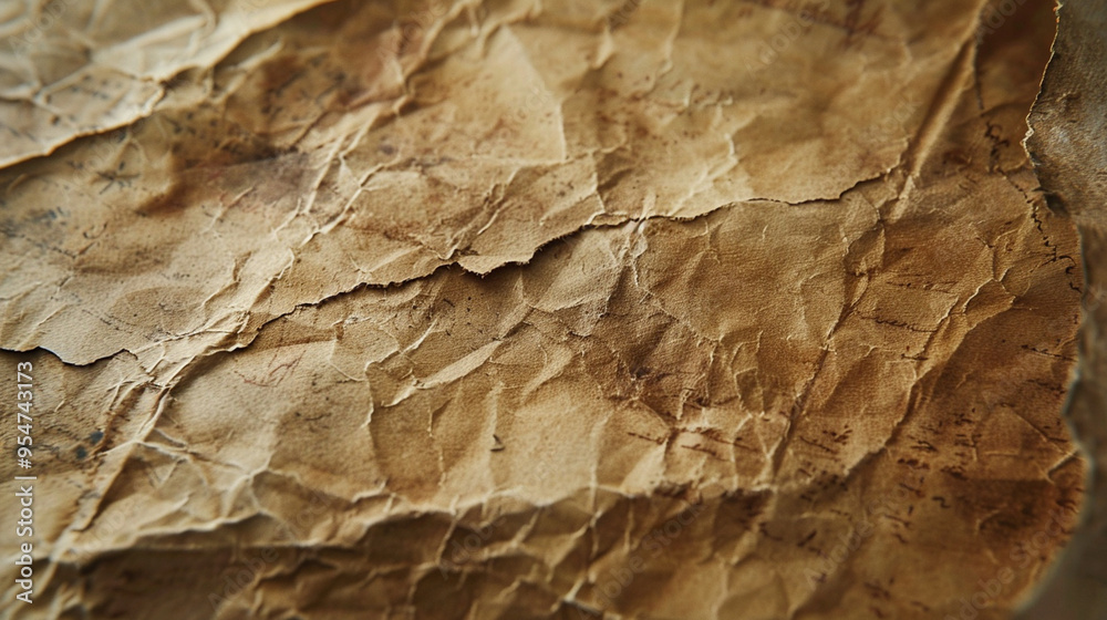 Close-up of a piece of aged parchment with visible creases and discoloration, emphasizing its historical value. Close-up of a piece of aged parchment with visible creases and discoloration, emphasizing its historical value.