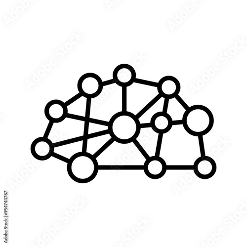 Idea icon in thin line style vector illustration graphic design