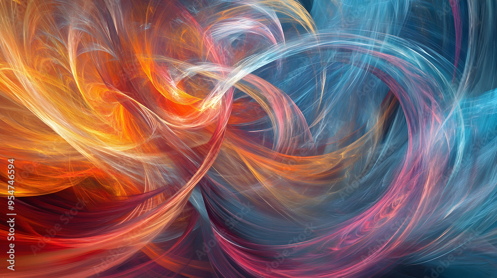 A whirlwind of abstract colors and lines on a dynamic background, evoking a sense of movement and spontaneity in a panoramic view. A whirlwind of abstract colors and lines on a dynamic background, evoking a sense of movement and spontaneity in a panoramic view.