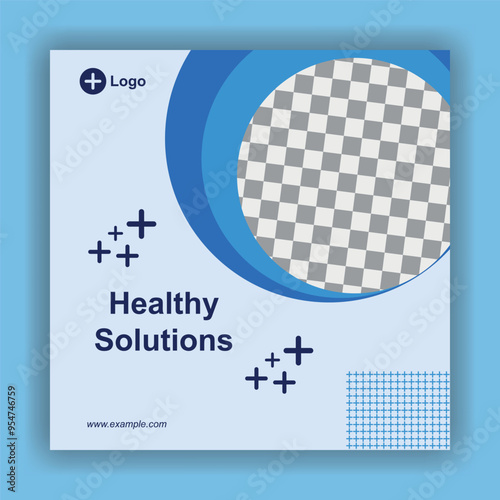 social media template for medial or clinic business design vector