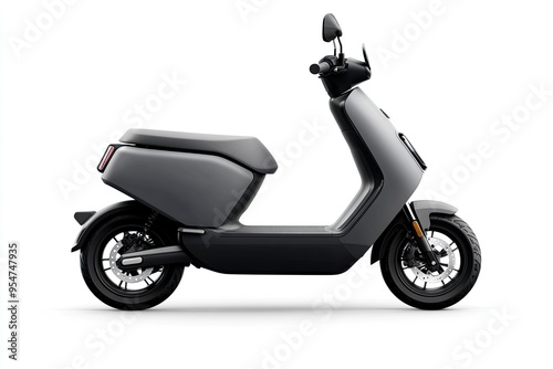 A sleek, modern electric scooter isolated on a white background.