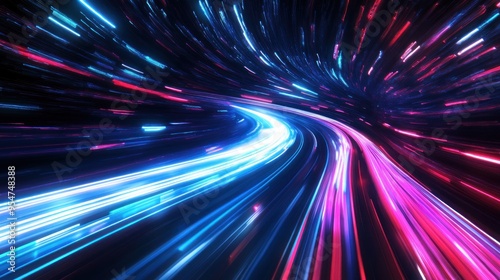 Abstract Light Trails