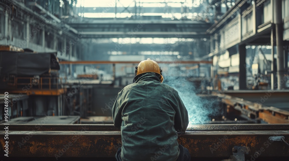 Hard Work in the Industrial Warehouse Hard Work in the Industrial Warehouse