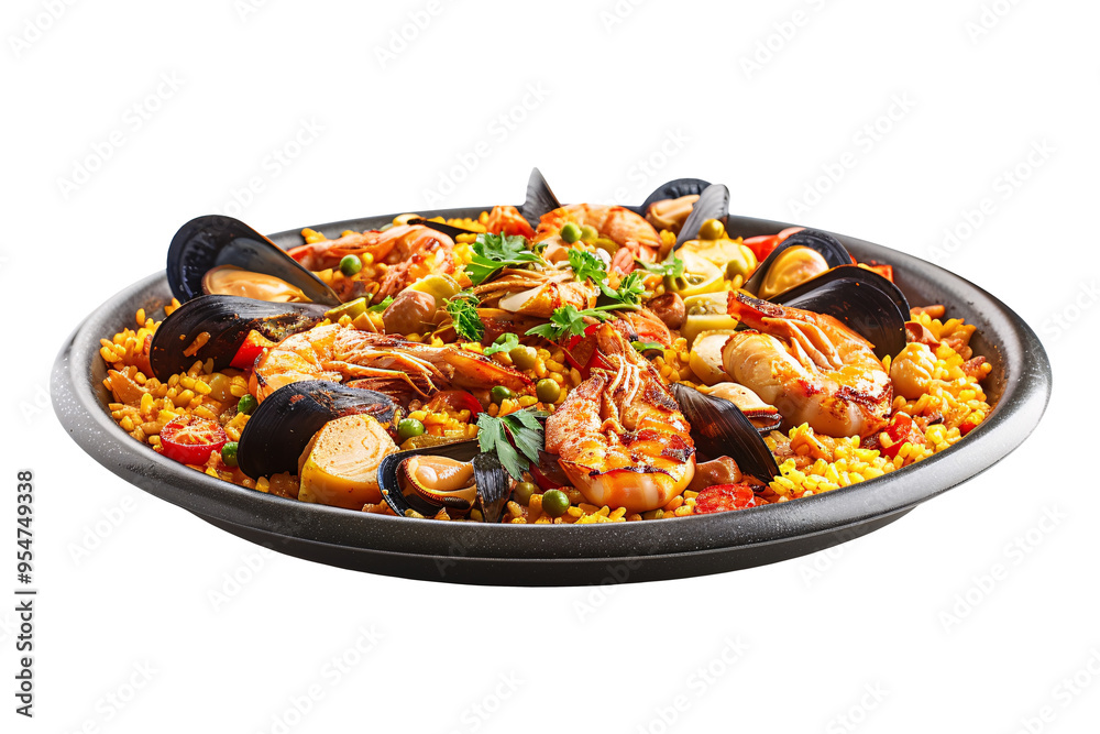 Paella on a plate