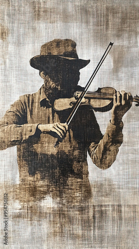 Nocturne Melodies: Woven Art of Violin, Flute, and Harmonica