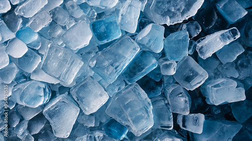 Ice blue texture pattern photo