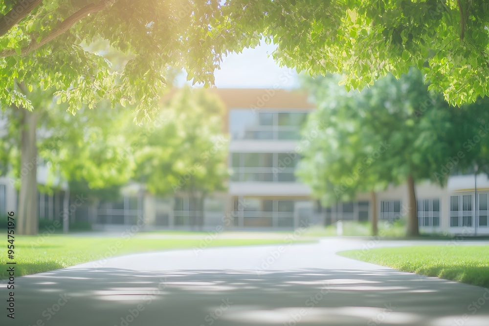 blurred university background blurred university background