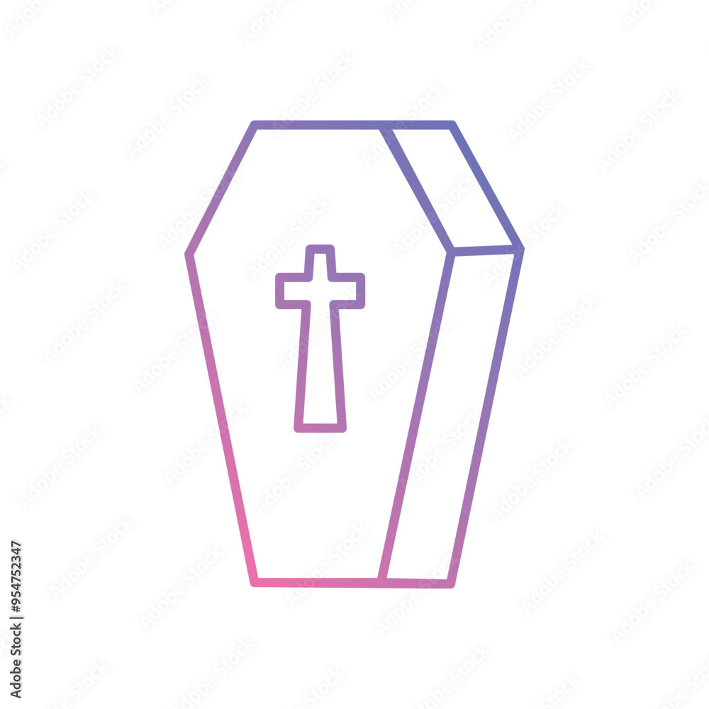 Coffin icon vector stock illustration Coffin icon vector stock illustration