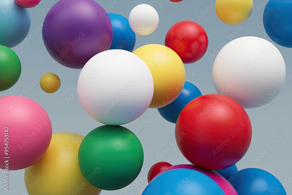 Colorful Geometric Spheres in Three-Dimensional Arrangement Colorful Geometric Spheres in Three-Dimensional Arrangement
