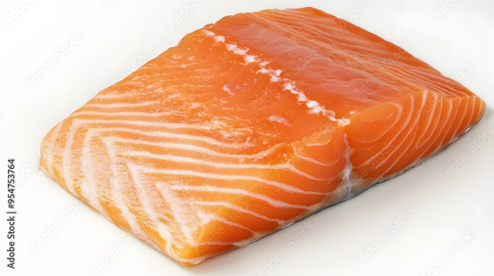 Fresh salmon fillet ready for cooking. Fresh salmon fillet ready for cooking.