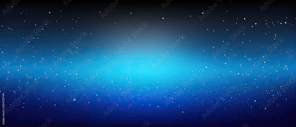 Obraz premium Glittering gradient blue to black background noise