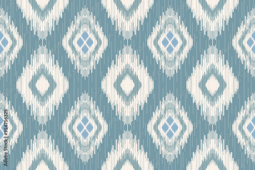 Ethnic ikat seamless pattern.beautiful pattern. folk embroidery,bohemian style,aztec geometric art ornament print.ethnic abstract art.Seamless fabric.design for fabric, carpet, wallpaper, clothing.