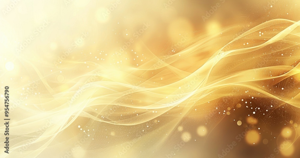 A soft, golden abstract background with flowing lines and light bokeh, ideal for elegant designs or festive themes. A soft, golden abstract background with flowing lines and light bokeh, ideal for elegant designs or festive themes.