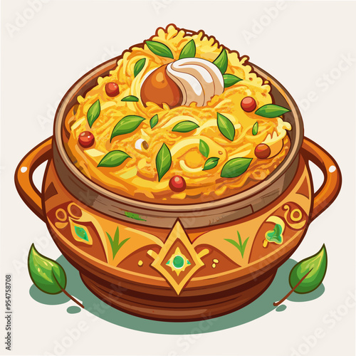 High-Quality Biryani Vector Graphics for Your Projects