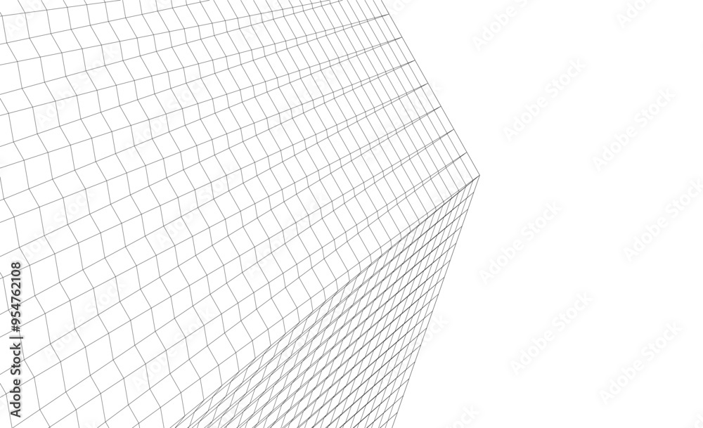 Architectural background vector 3d illustration on white background