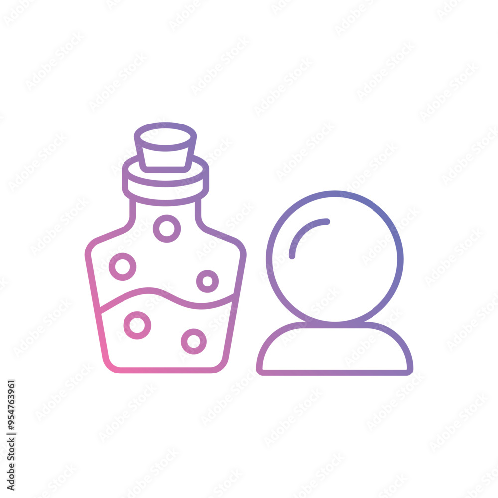 Potion Ingredients icon vector stock illustration Potion Ingredients icon vector stock illustration