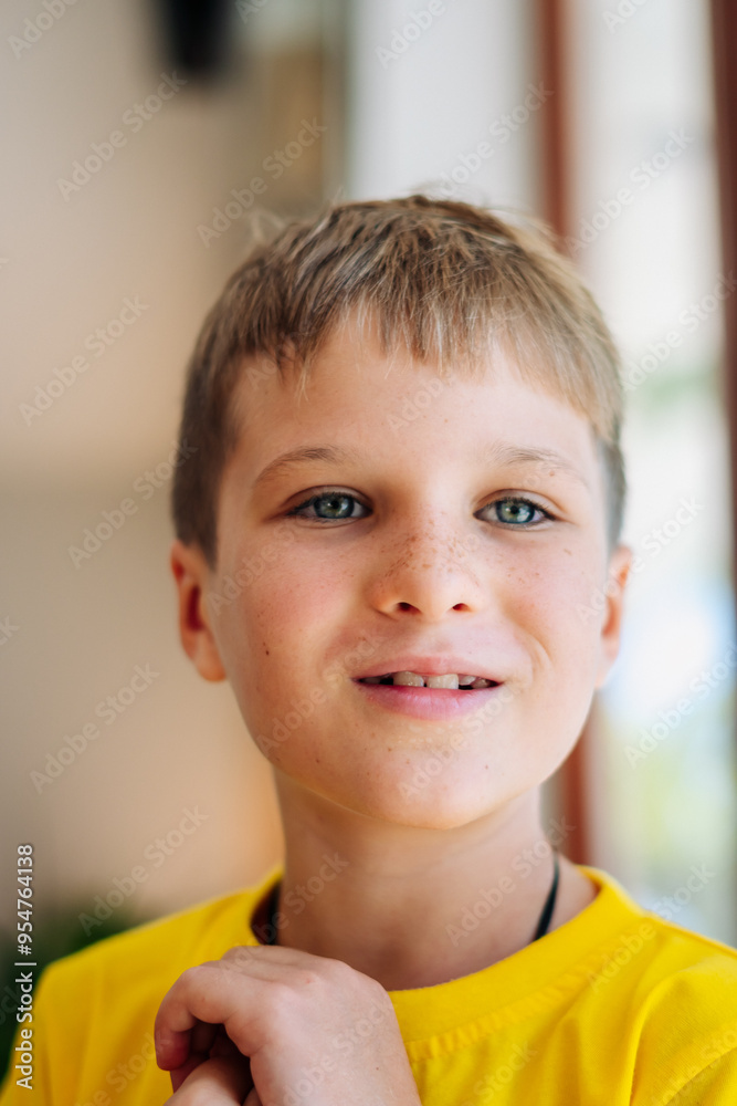 Portrait boy. Happy childhood, sincere emotions, joy of life, family education Portrait boy. Happy childhood, sincere emotions, joy of life, family education