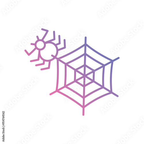 Spider Bite icon vector stock illustration photo