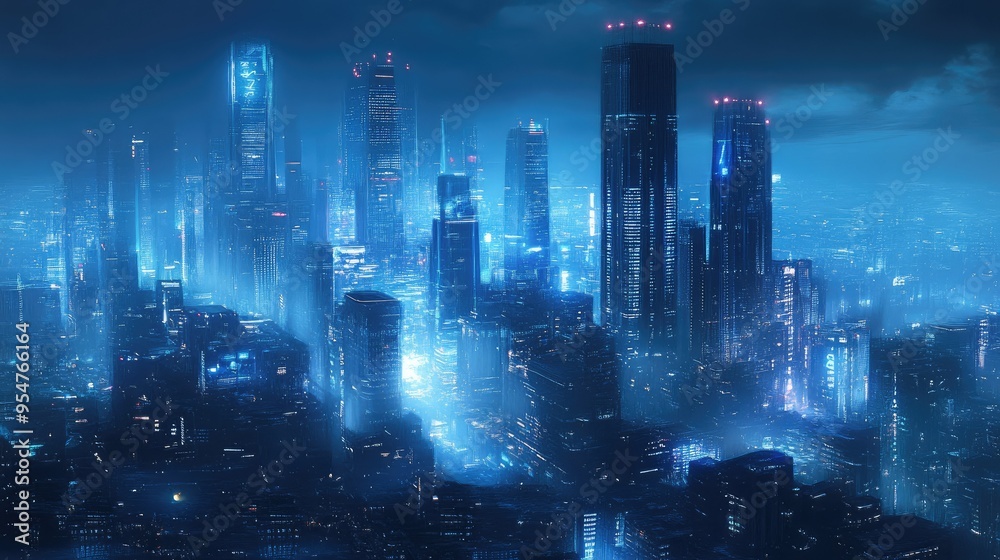 futuristic city with skyscrapers backgrounds futuristic city with skyscrapers backgrounds