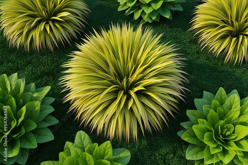 Stunning 3D Visualization of Isolated Ophiopogon Japonicus for Garden Design and Natural Foliage Display Stunning 3D Visualization of Isolated Ophiopogon Japonicus for Garden Design and Natural Foliage Display