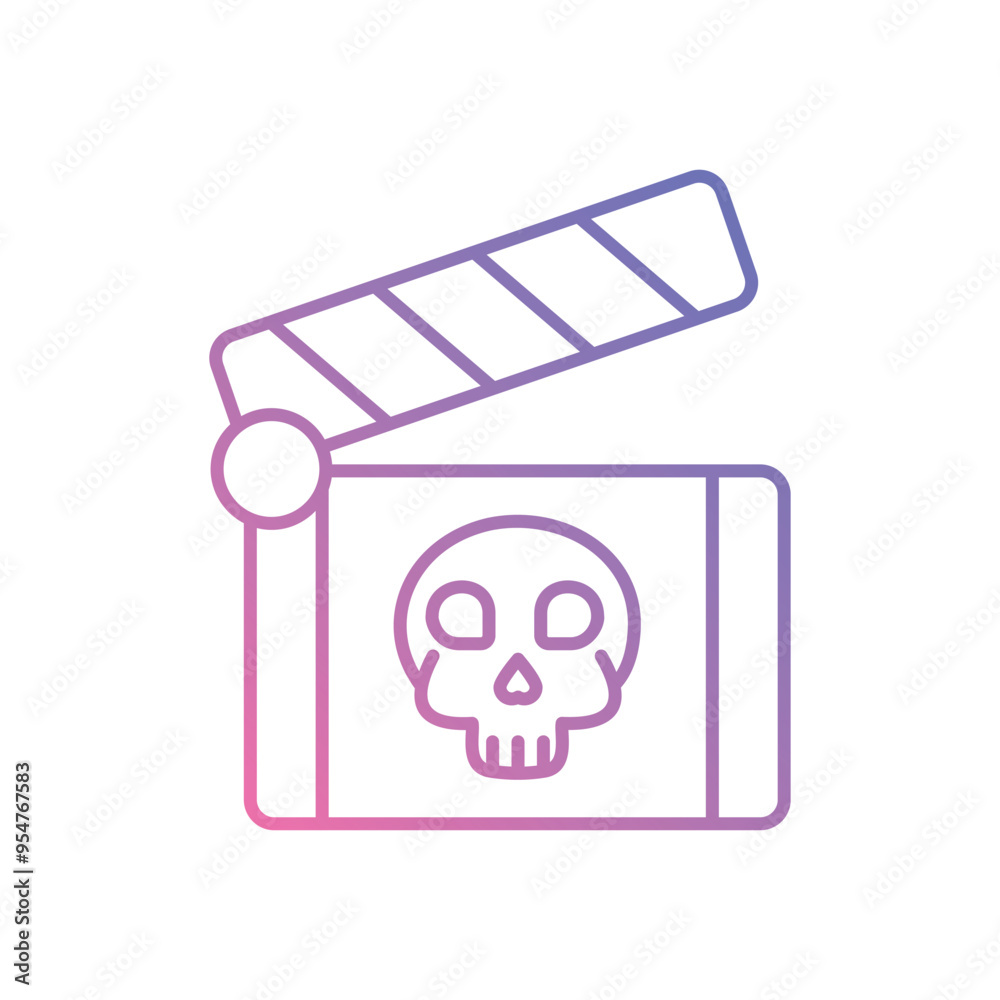 Horror Movie icon vector stock illustration Horror Movie icon vector stock illustration