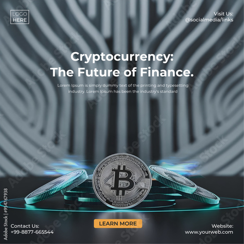 Cryptocurrency Social Media Post Template