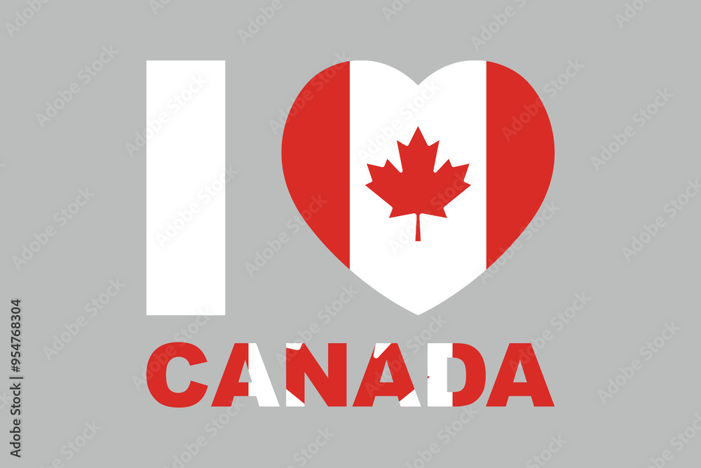 I love Canada Word with heart shape, National Canada flag, vector illustration of Canada flag, National flag of Canada, Happy Canada Day, Canada leaf, Red maple leaf
I love Canada Word with heart shape, National Canada flag, vector illustration of Canada flag, National flag of Canada, Happy Canada Day, Canada leaf, Red maple leaf