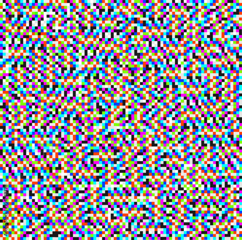Color Tv Noise Screen Background Texture with Glitch Effect Television Grainy. Vector illustration of No Signal Concept
