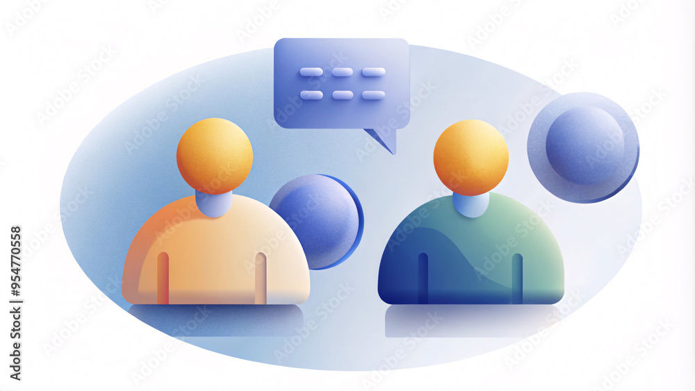 Having discussion illustration Having discussion illustration