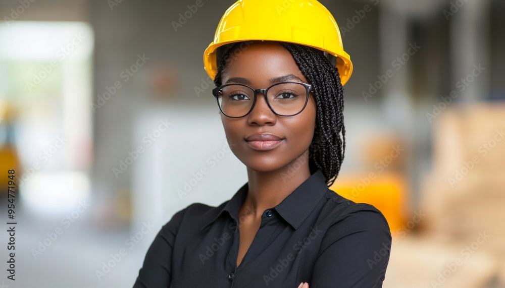 Confident Female Architect in Office: Professional Technical Expert Showcasing Corporate Culture and Diversity. Labor Day Concept with Overtime Work. Inclusive Business Environment for Marketing, Best Confident Female Architect in Office: Professional Technical Expert Showcasing Corporate Culture and Diversity. Labor Day Concept with Overtime Work. Inclusive Business Environment for Marketing, Best