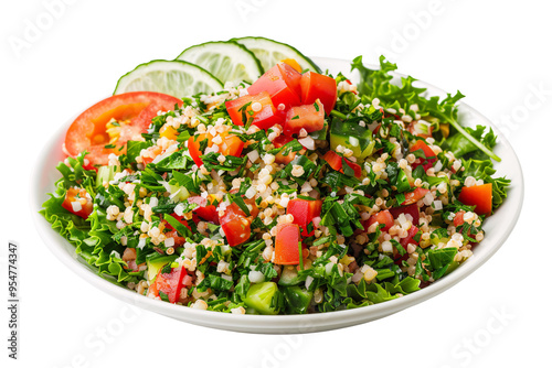 Tabbouleh on a plate