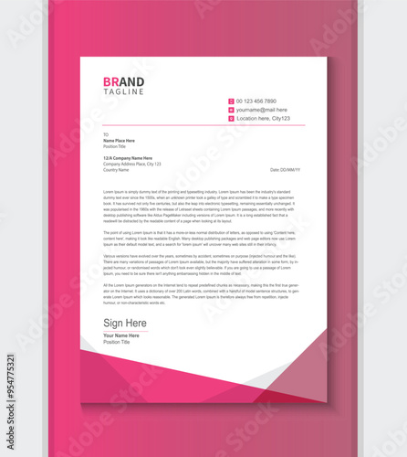 Letterhead template