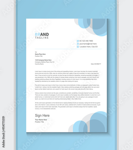 Letterhead template