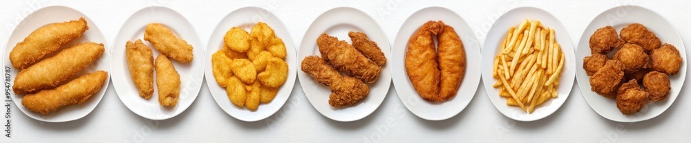 An illustration of fried fish in a transparent background with a top view, cut out, PNG An illustration of fried fish in a transparent background with a top view, cut out, PNG