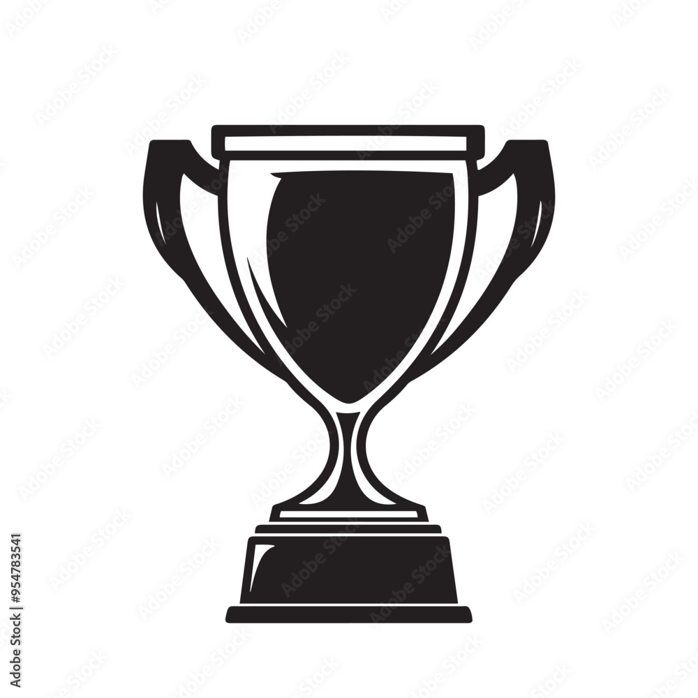 gold cup isolated vector on white background gold cup isolated vector on white background