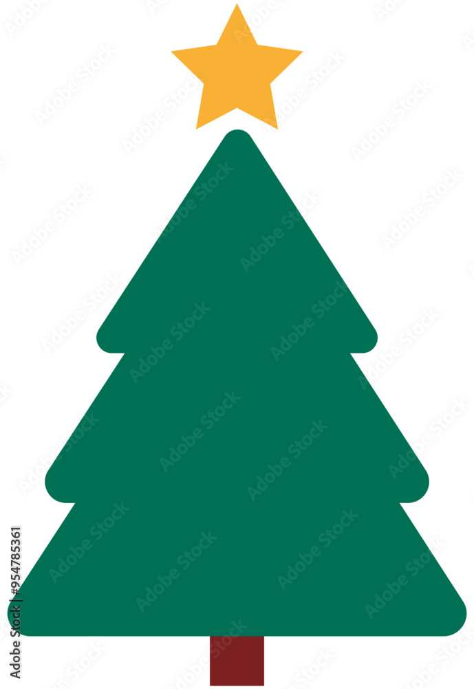 Obraz premium Christmas tree icon
