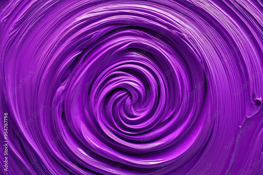 Vibrant Purple Swirl Paint Texture on Clean Background Vibrant Purple Swirl Paint Texture on Clean Background