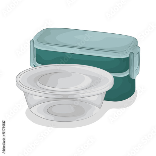 Illustration of food container 