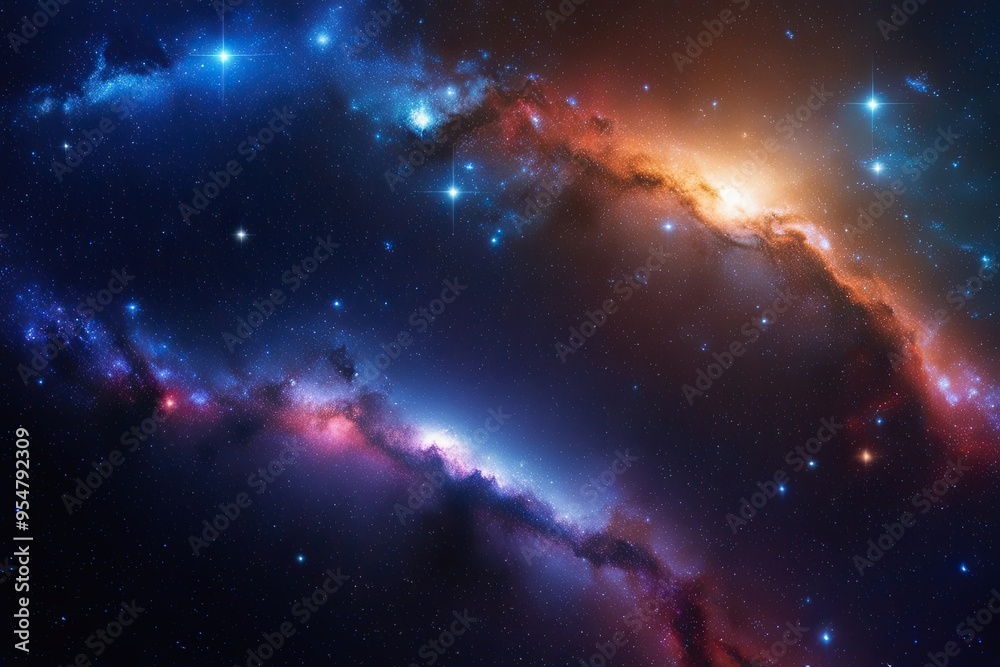 Dynamic 3D Cosmic Star Fields in Vivid Background Design Dynamic 3D Cosmic Star Fields in Vivid Background Design