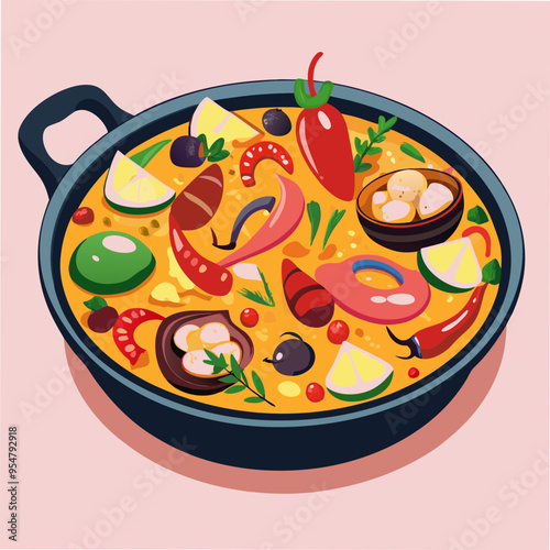 High-Quality Paella Vector Graphics for Your Projects