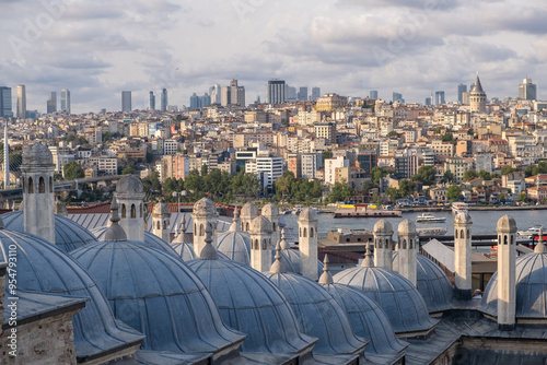 Photography A stunning panorama showcases Istanbul's skyline featuring the Bosphorus