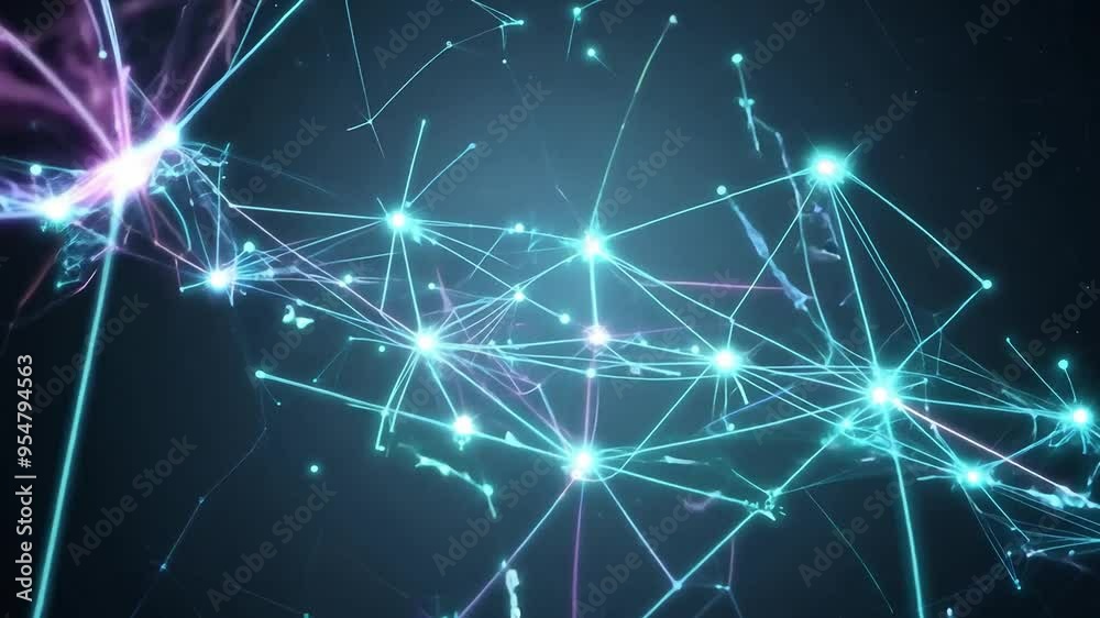 Visualization of neural mathematics with graph theory symbols.