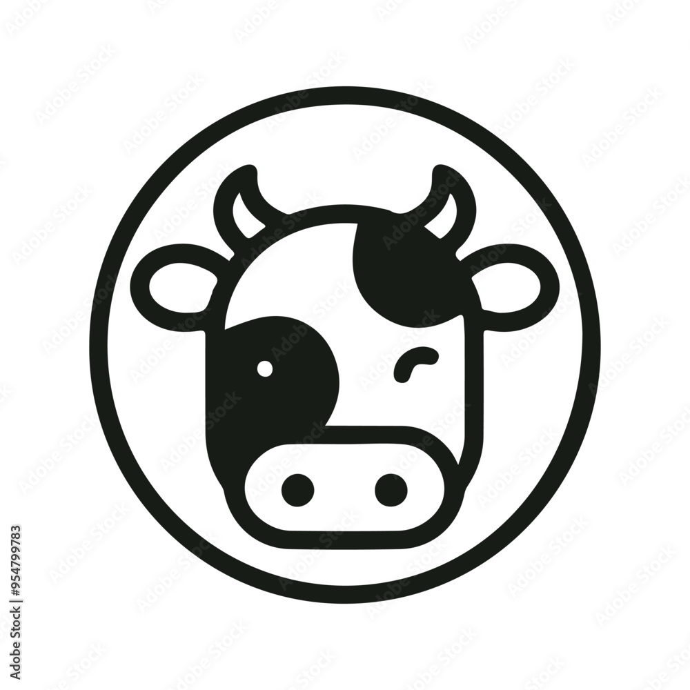 cons depicting a cow grazing in a meadow cons depicting a cow grazing in a meadow