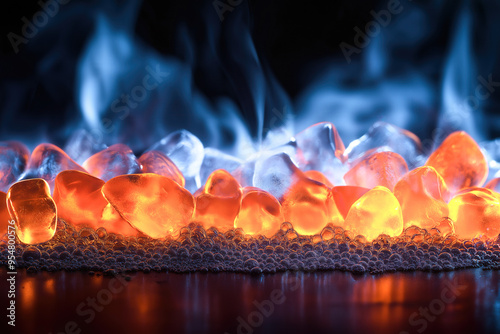 Fire And Ice Background