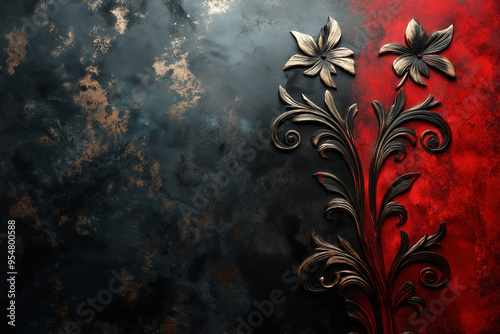 Filigree Grunge Background