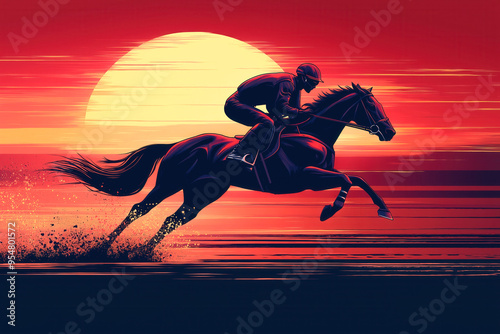 Horse Racing Background