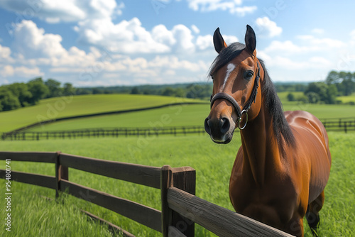 Horse Ranch Background