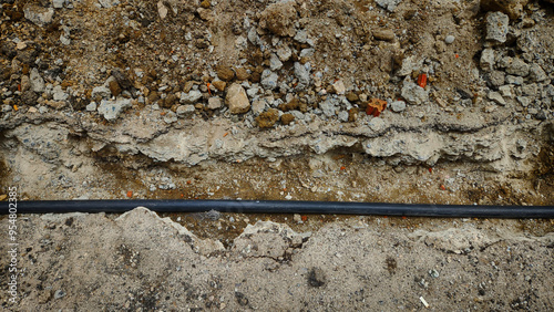 Wallpaper Mural work to remove paving stones and lay an electricity line underneath Torontodigital.ca